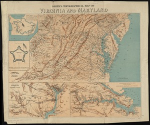 Smith's topographical map of Virginia and Maryland