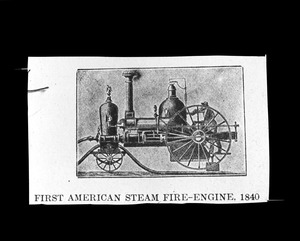 First American steam fire engine 1840