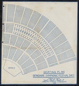 Seating plan, Berkshire Symphonic Festival shed