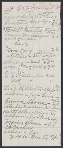 Sacco-Vanzetti Case Records, 1920-1928. Defense Papers. Notes (handwritten) on back of form for notice of intention to marry, September 20/21, n.y. Box 8, Folder 24, Harvard Law School Library, Historical & Special Collections