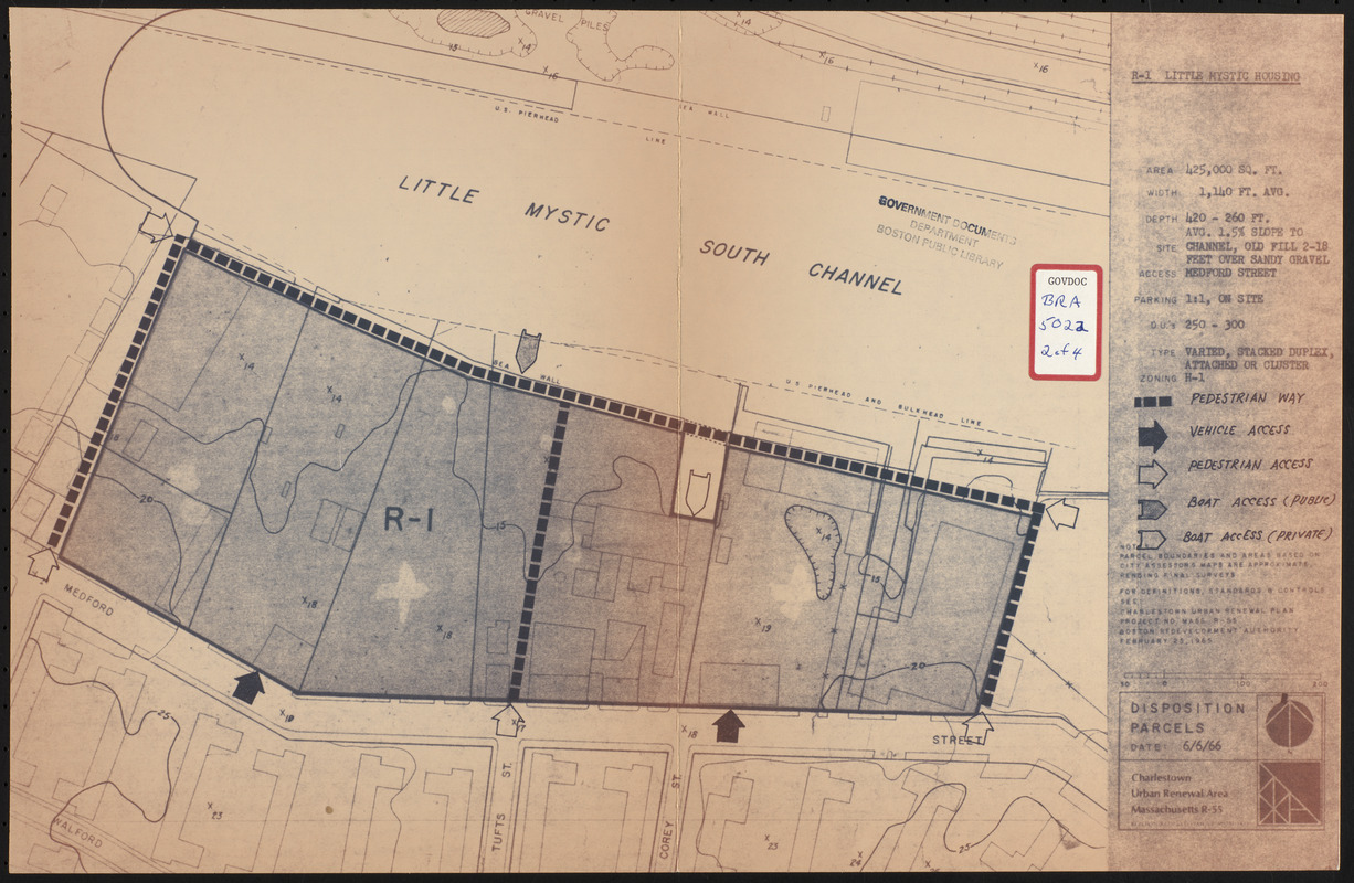 Disposition parcels, Charlestown urban renewal area, Massachusetts R-55