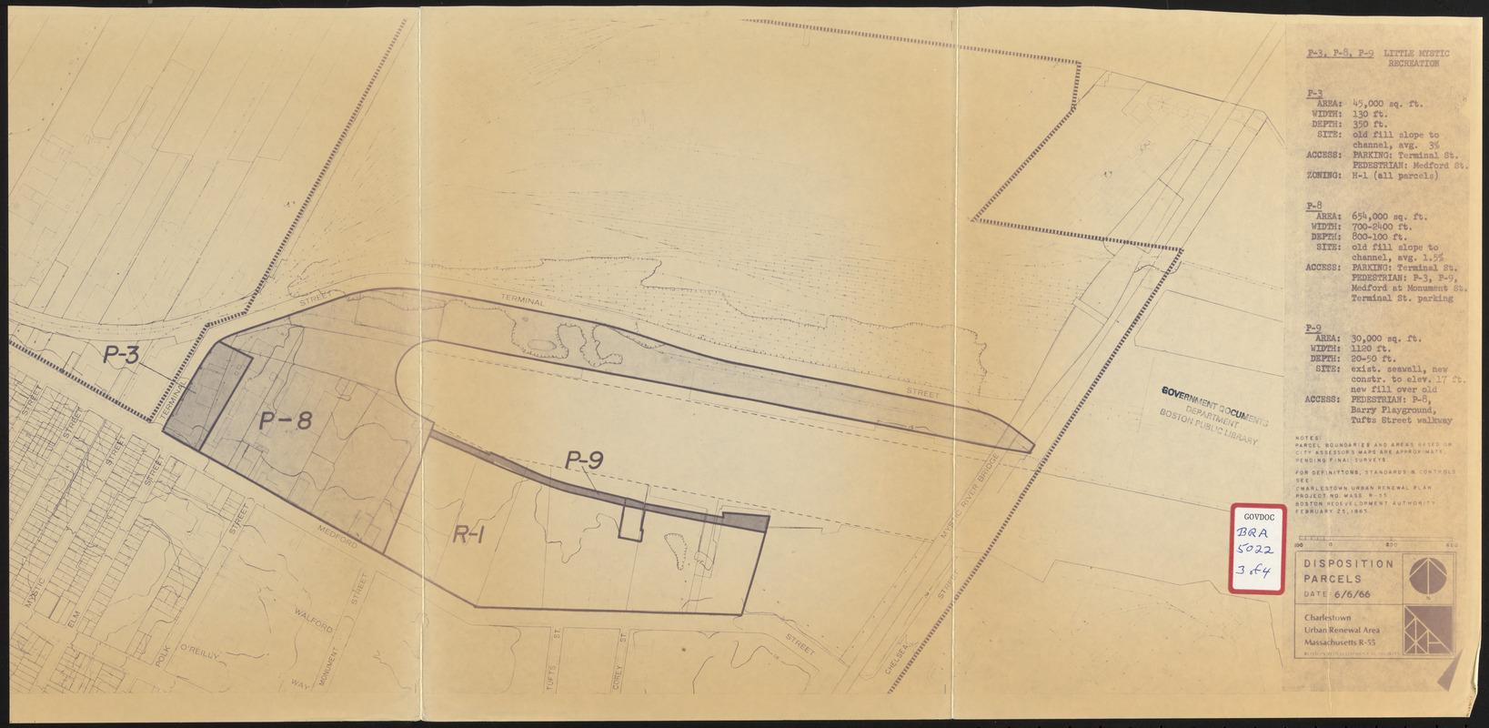 Disposition parcels, Charlestown urban renewal area, Massachusetts R-55