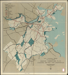 Boston thorofare plan existing routes and proposals