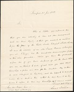 Samuel Farrar to George Coffin, 23 June 1832 - Digital Commonwealth