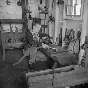 Job Corps worker Raymond Barlow, Whaling Museum, 18 Johnny Cake Hill, New Bedford