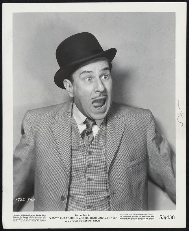 Bud Abbott in "Abbott and Costello Meet Dr. Jekyll and Mr. Hyde"