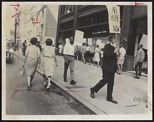 Pickets Picketing Boston School Committee