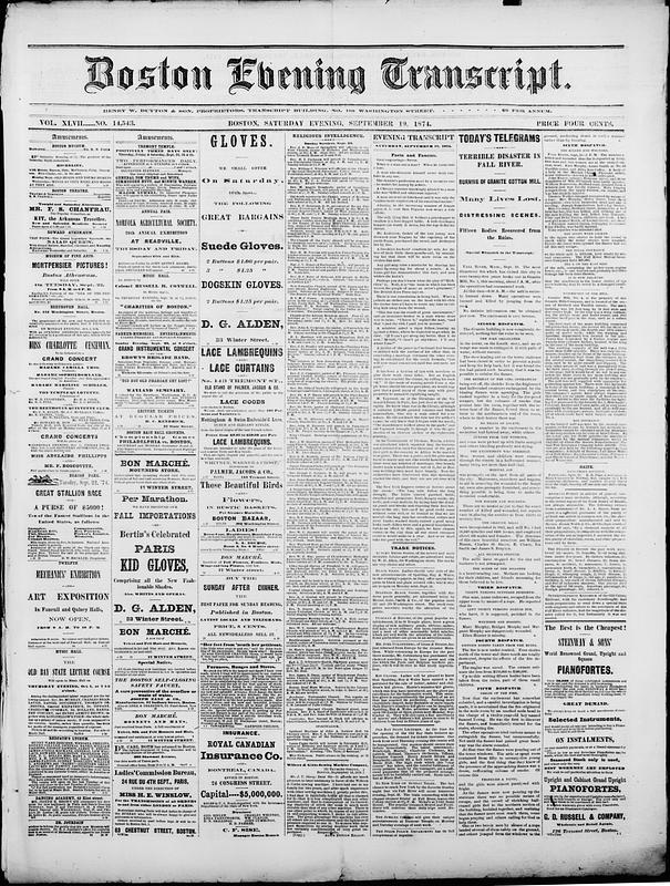Boston Evening Transcript - Digital Commonwealth
