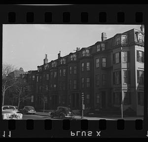 Beacon Street, Boston, Massachusetts, between Gloucester Street and Hereford Street