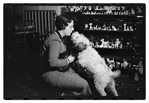 Miss Liddie A Livevey, collector of miniature dogs, 400, 1 live one