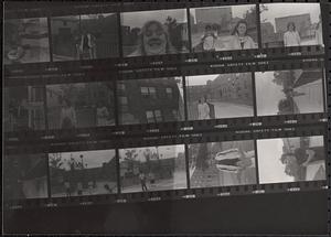 Contact sheet featuring Priscilla Preston and Sean Driscoll
