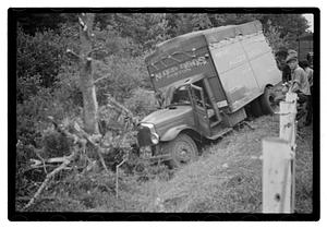 Wrecked Alger Bros. truck