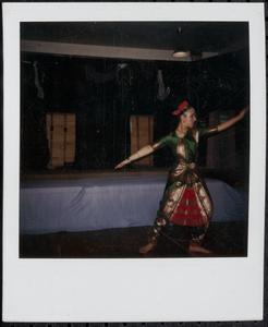 Young woman performing cultural dance