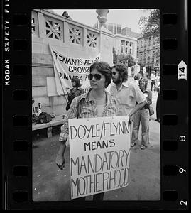 Anti Doyle/Flynn bill pro-abortion rally, Tremont Street, Boston
