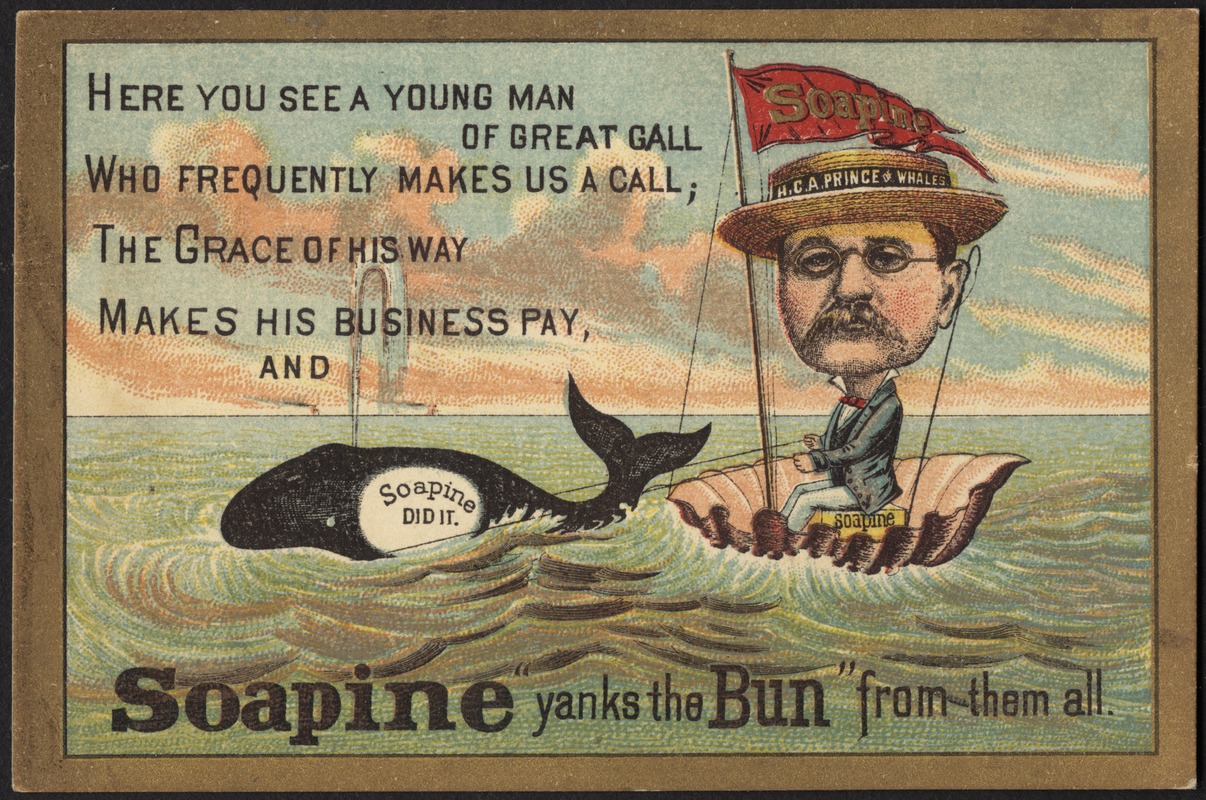 Here you see a young man of great gall who frequently makes us a call; the grace of his way makes his business pay, and Soapine "yanks the bun" from them all.