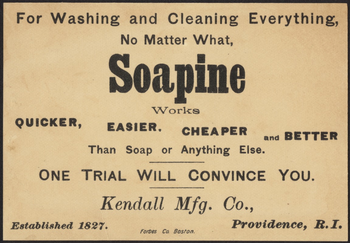 Soapine finds its way everywhere.