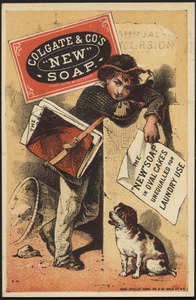 Colgate & Co's "New" Soap - the "New" Soap in oval cakes unequalled for laundry use.