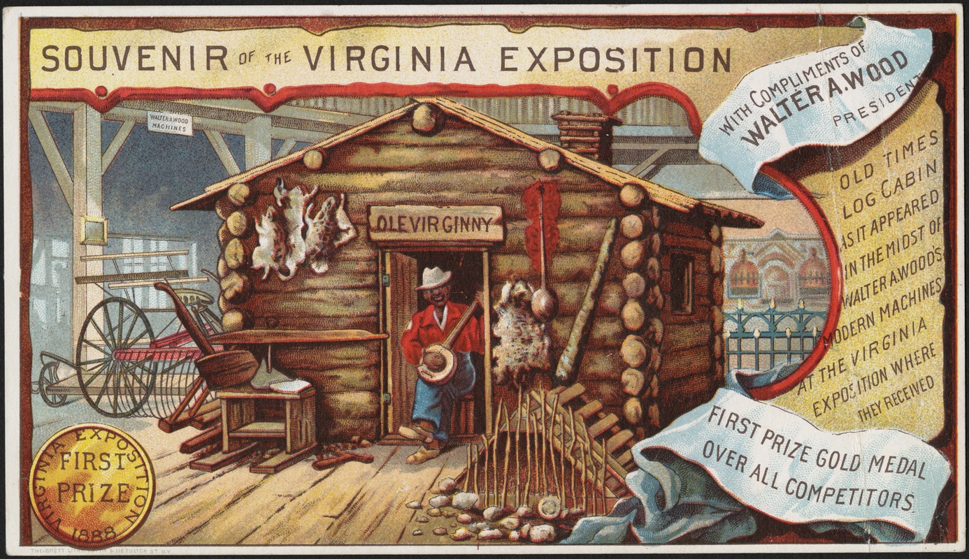 Souvenir of the Virginia Exposition with compliments of Walter A. Wood, President