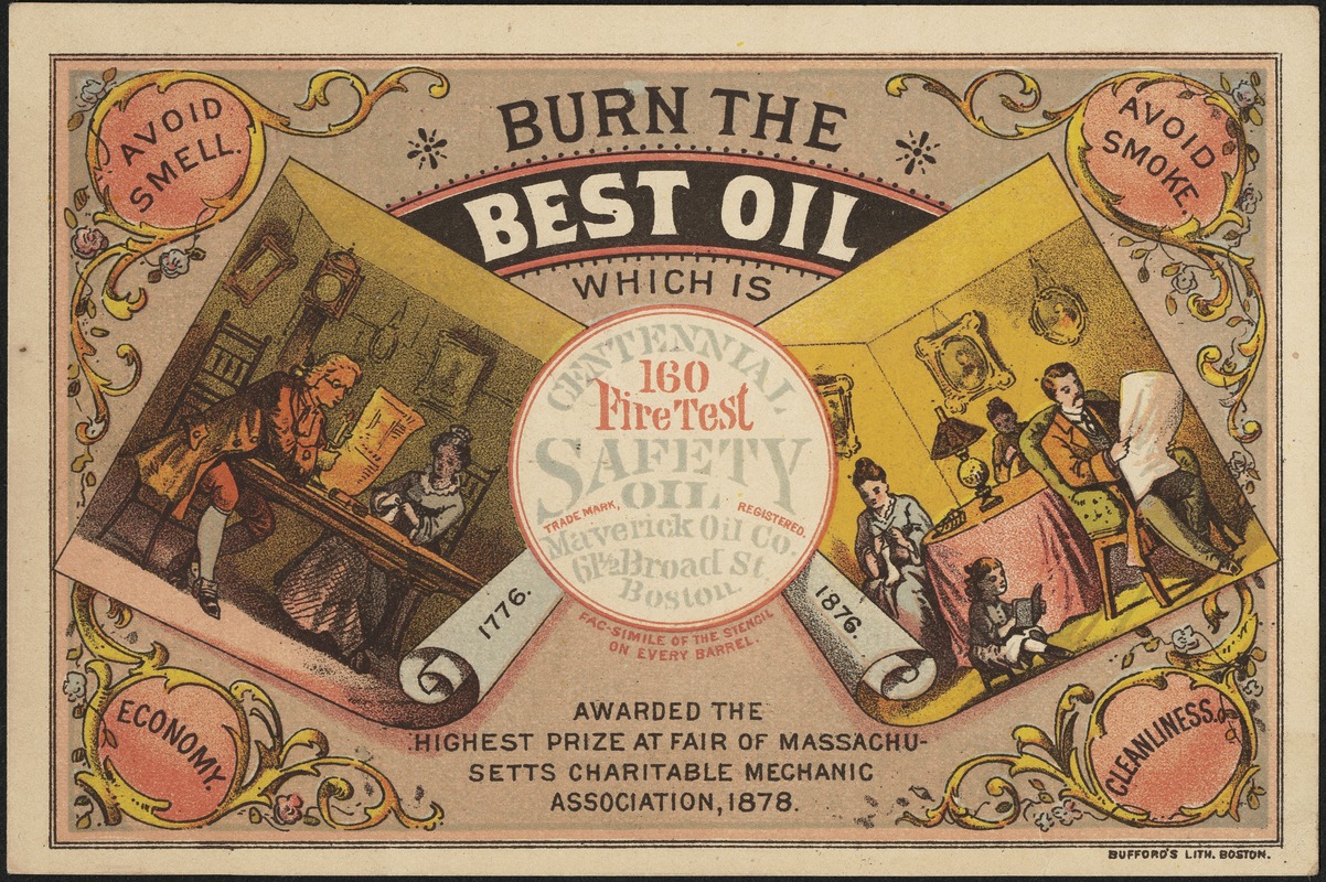 Burn the best oil which is Centennial Safety Oil