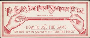 The Eagle's new pencil sharpener no. 557