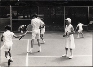 Tennis camp with Hazel Wightman, 1968, 1972