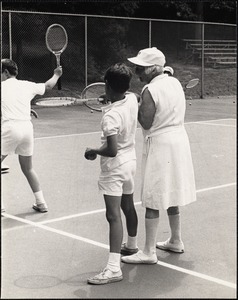 Tennis camp with Hazel Wightman, 1968, 1972