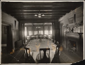 Pine Manor dining room, 1916