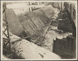 New dam under construction, Nashua River