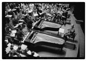 Recording "La Mer" for Victor R.C.A., Dr. K & Boston Symphony Orchestra, also recording mch.