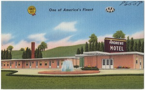 Andrews Motel, one of America's finest, best coffee shop and restaurant -- East Ohio -- reduced rates