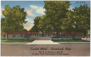 Euclid Motel -- Cleveland, Ohio, on U.S. routes 6 and 20, 12 miles from Cleveland's Public Square