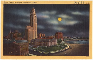 Civic Center at night, Columbus, Ohio