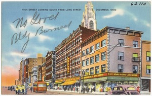 High Street looking south from Long Street, Columbus, Ohio
