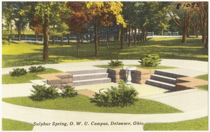 Sulphur Spring, O. W. U. Campus, Delaware, Ohio
