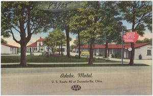 Adobe Motel, U. S. Route 40 at Donnelsville, Ohio