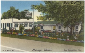 Harry's Motel, U.S. Route 40, east Cambridge, Ohio