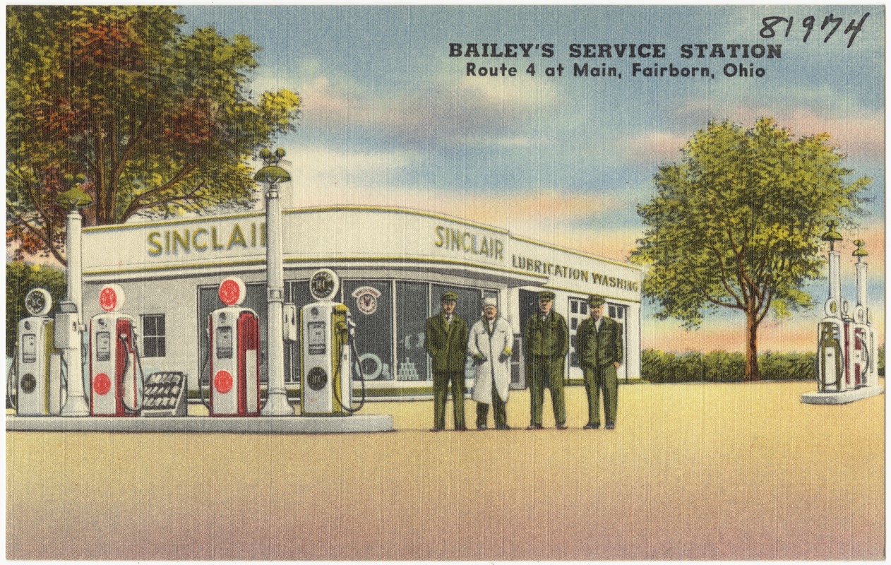 Bailey's Service Station, Route 4 at main, Fairborn, Ohio