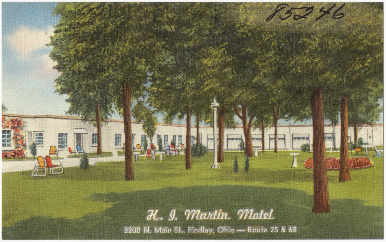 H. L. Martin Motel, 3200 N. Main St., Findlay, Ohio -- Route 25 & 68