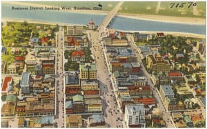 Business District, looking west, Hamilton, Ohio