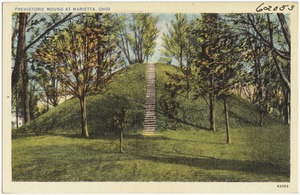 Prehistoric mound at Marietta, Ohio