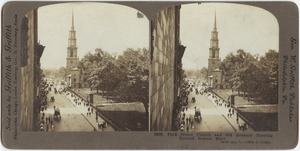 Park Street Church and Old Granary Burying Ground. Boston, Mass.