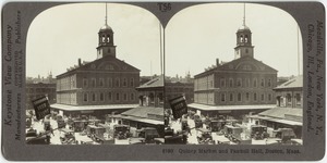 Quincy Market and Fanueil [sic] Hall, Boston, Mass.
