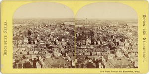 View from Bunker Hill Monument, west