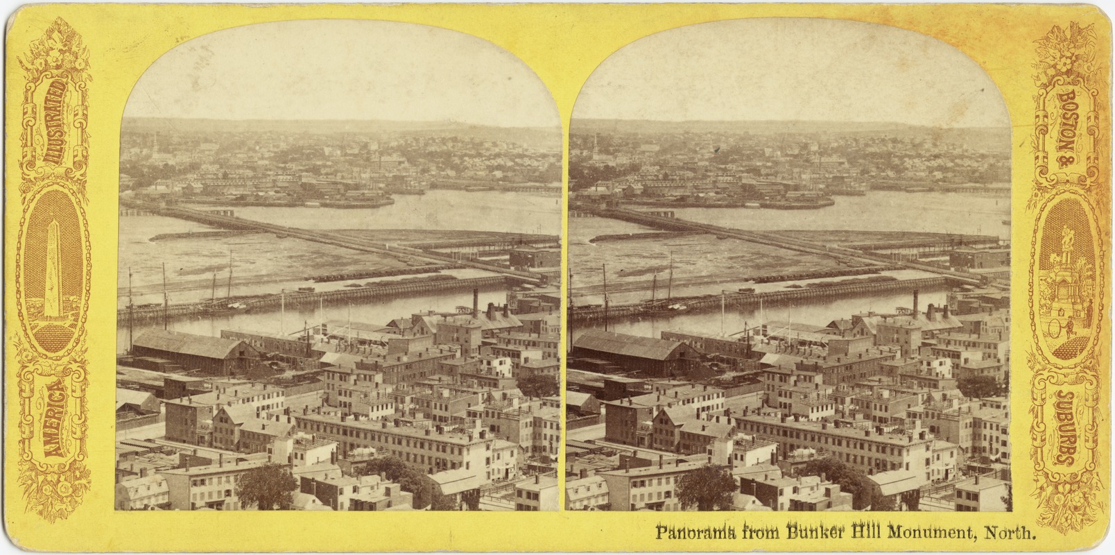 Panorama from Bunker Hill Monument, north