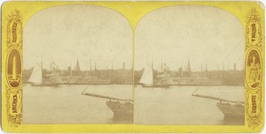 Boston Harbor and schooner