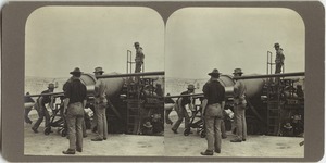 Fort Warren, Boston, Mass., loading ten-inch gun