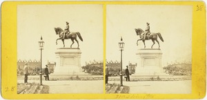 Ball's statue of Gen. Washington, Public Gardens (side view)