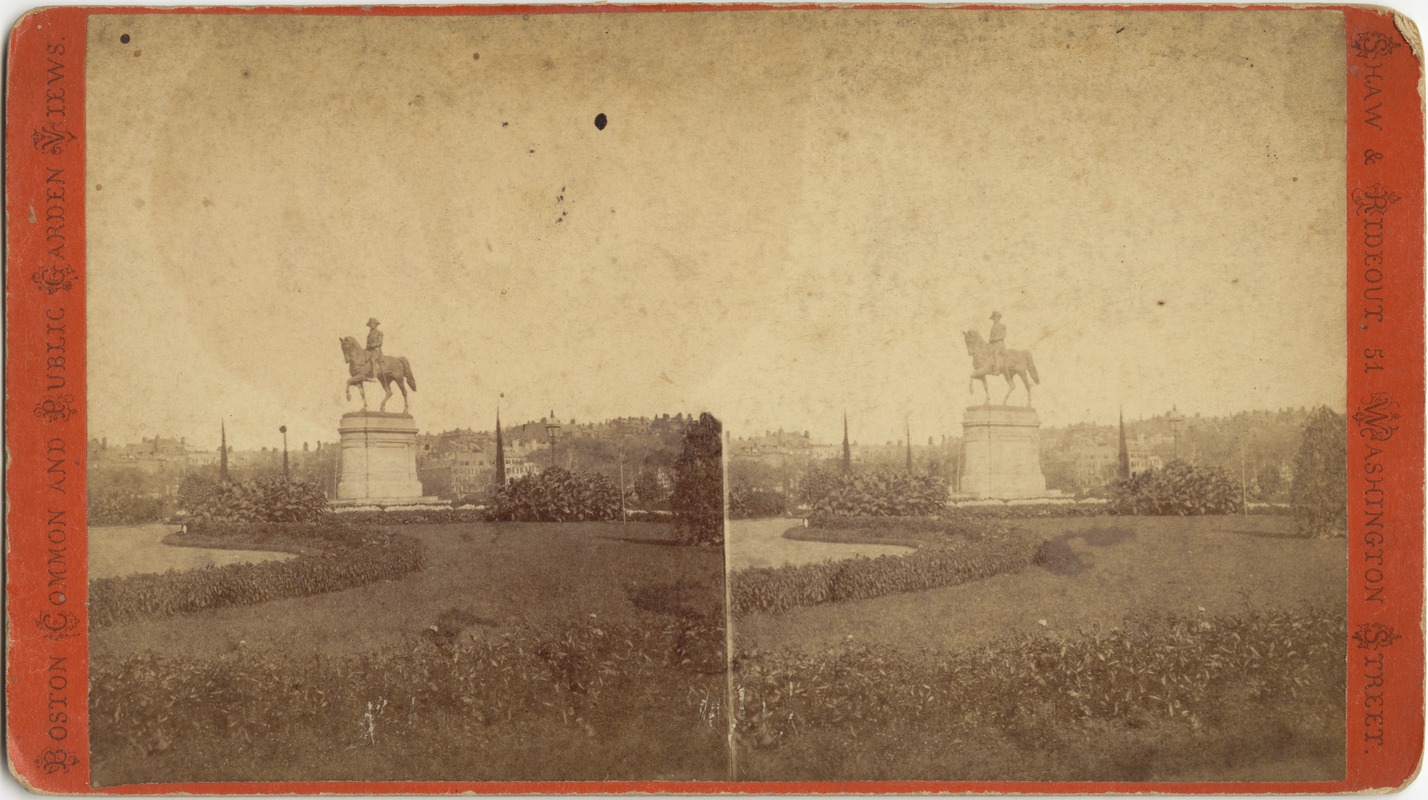 Washington Equestrian Statue, Public Garden, Boston, Mass.