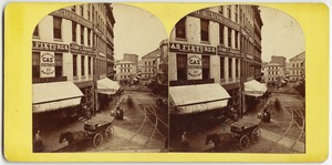 Unidentified street view with horse and wagon