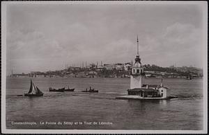 Constantinople. La Pointe du Séray et la Tour de Léandre